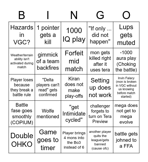 CDBL Bingo Card! Bingo Card