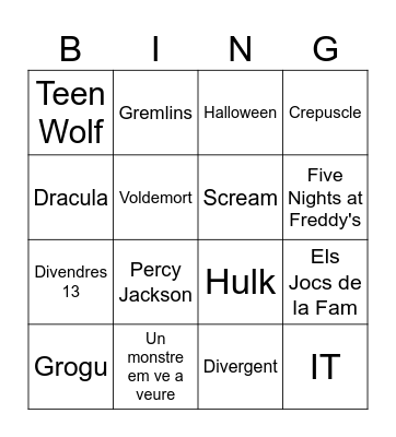 CRYPTSHOW BINGO Card