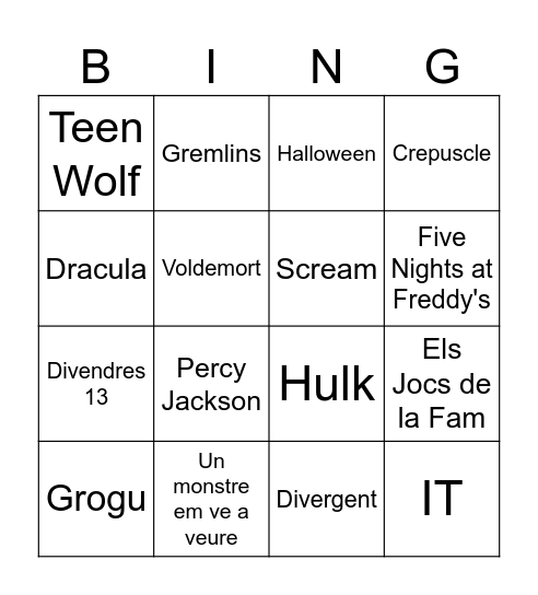 CRYPTSHOW BINGO Card