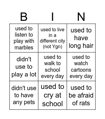 Find someone who... Bingo Card