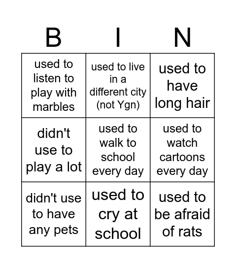 Find someone who... Bingo Card