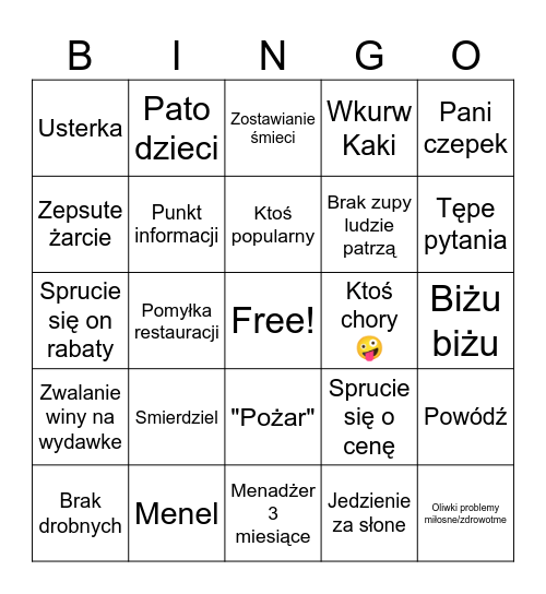 Olimp Bingo Card