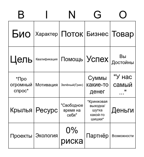Гв2026 Bingo Card
