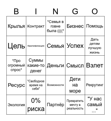 Гв2026 Bingo Card
