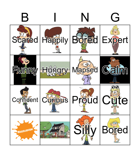 FEELINGS AND EMOTIONS Bingo Card