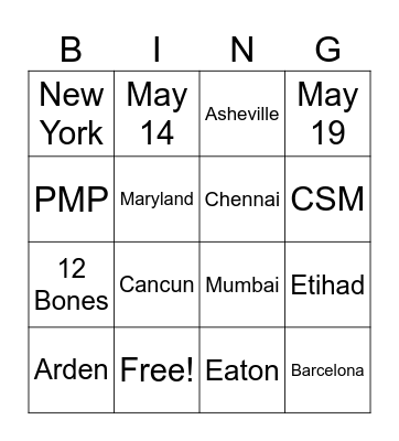 JS 10th Wedding Anniversary! Bingo Card