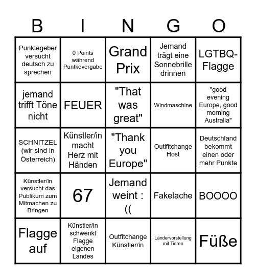 ESC 2026 smaland Bingo Card