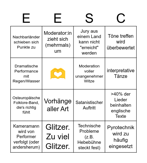 BINGOSC Bingo Card