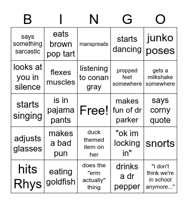 ULTIMATE MIA BINGO!! Bingo Card
