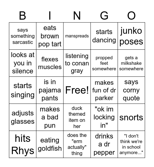 ULTIMATE MIA BINGO!! Bingo Card