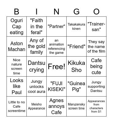 Beggining of a New Era Bingo Card