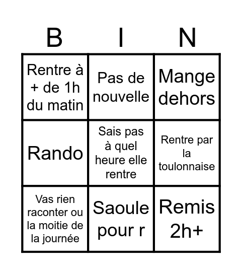 Bingo Card