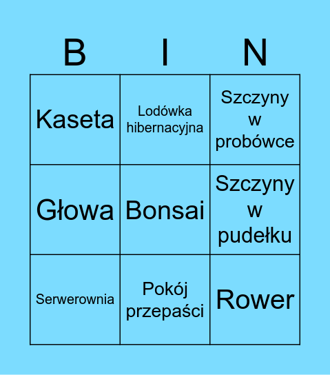 MC Janek Bingo Card