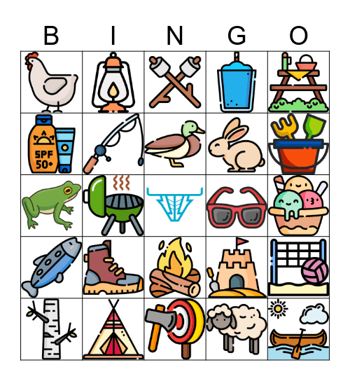 Bingo estival Bingo Card
