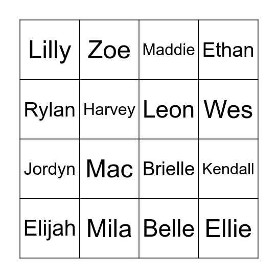 ¿Quién es? Clase de Mrs. Carlberg Bingo Card