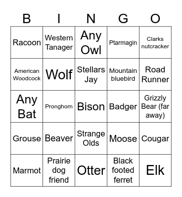 yay :) Bingo Card