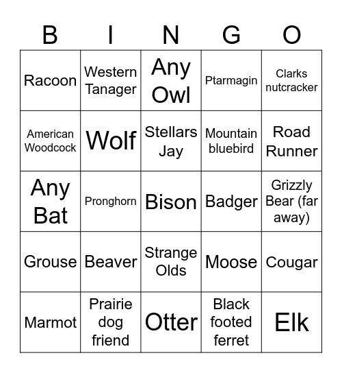 yay :) Bingo Card