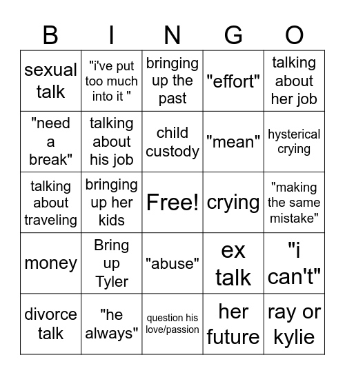 Frenchie Final Straw Bingo Card