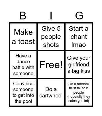 BIRTHDAY GIRL’s BINGO 🥰 Bingo Card