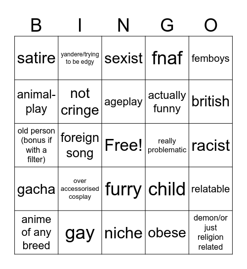 2020 compilation Bingo Card