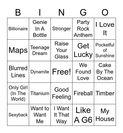 [[[[[[-2-]]]]]] Bingo Card