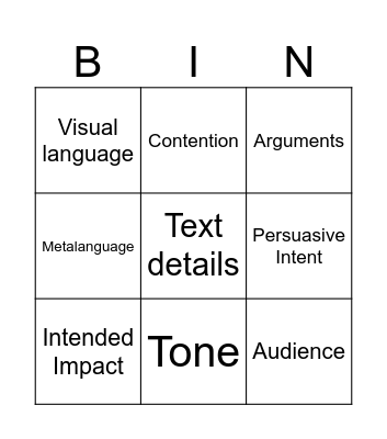 AA Intro Bingo Card