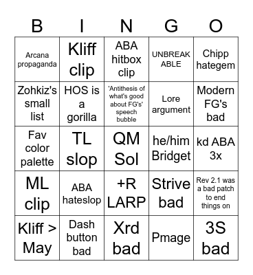 +R 18/05-25/05 Bingo Card