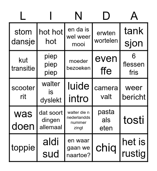 walter maijer solo Bingo Card