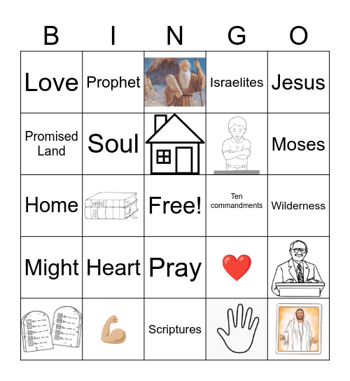 Deuteronomy 6 Bingo Card