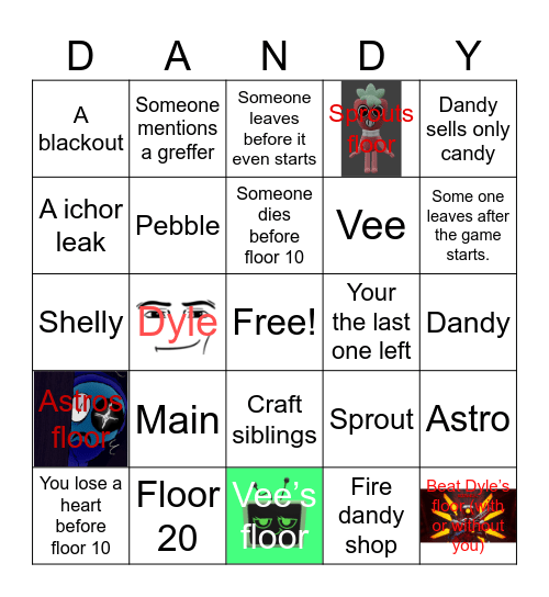 Dw bingo Card