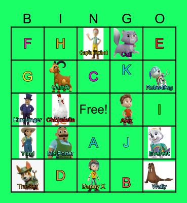 Alphabet Bingo Card