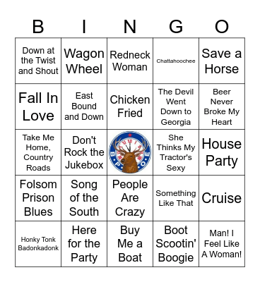 Country Bingo Card
