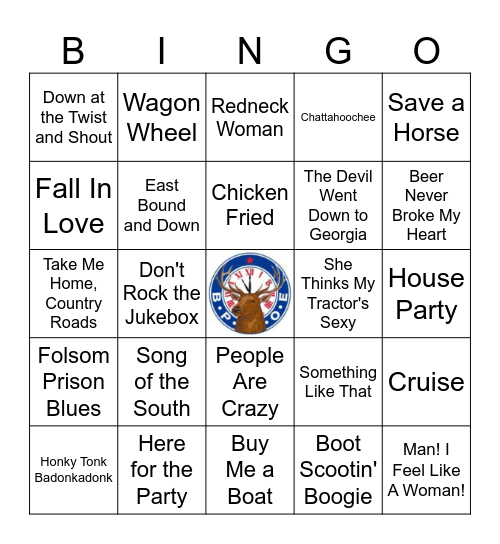 Country Bingo Card
