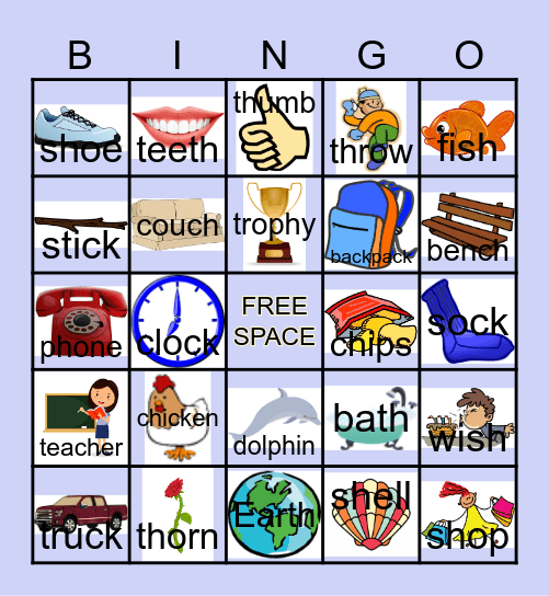 Fun With Digraphs! Bingo Card