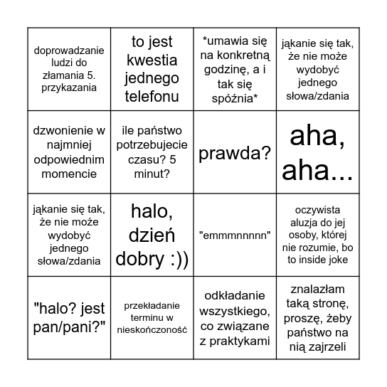 Burito Bingo Card