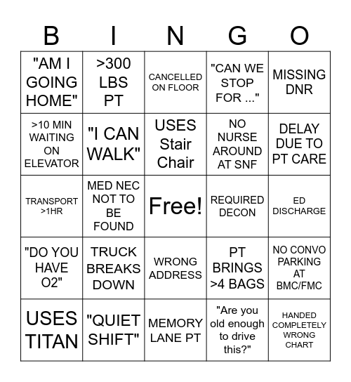 CONVO BINGO Card