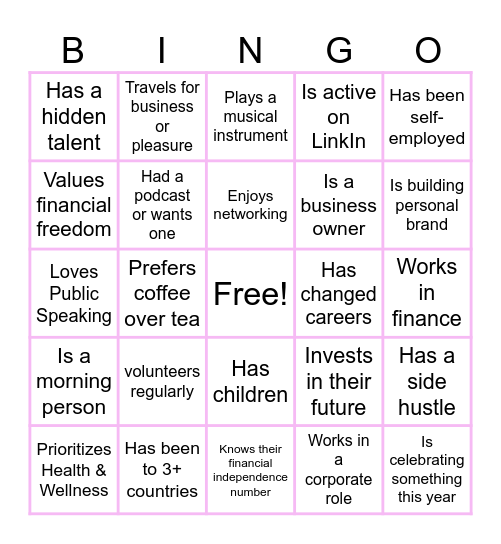 Hunan Bingo - WINGS Edition Bingo Card
