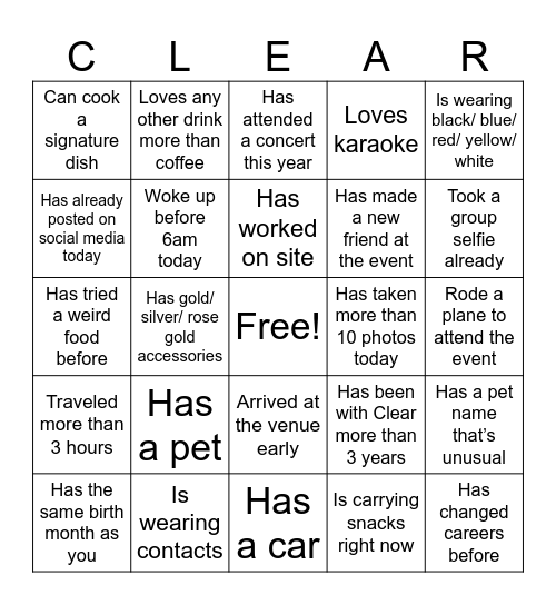 FIESTA 2026 Bingo Card