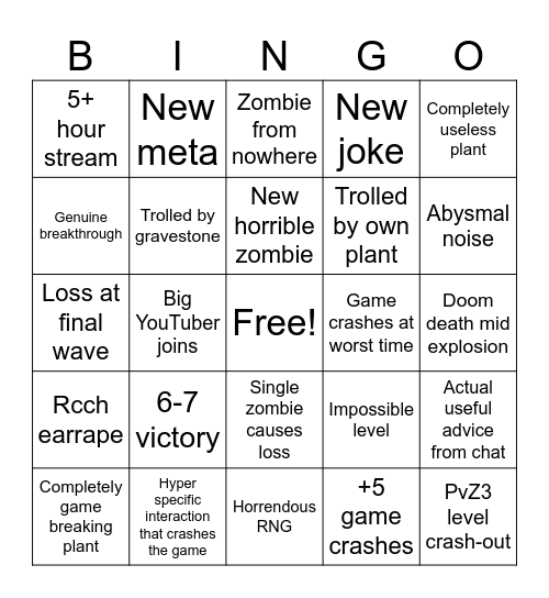 40 bingo edition Bingo Card
