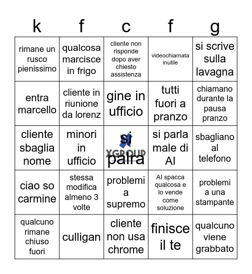 settimana 3 di maggio quanto vola il tempo quando davide è in ufficio Bingo Card