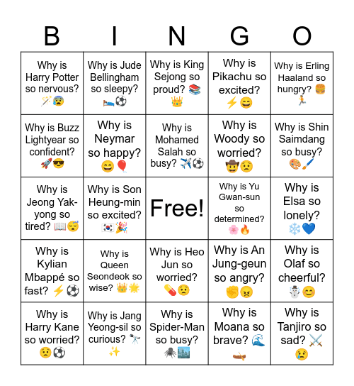 B9 L14  Why is Lamine Yamal so busy? 🌟⚽ Bingo Card