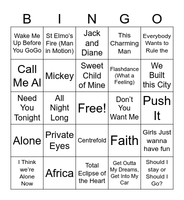 Puni School BINGO BEATS Bingo Card