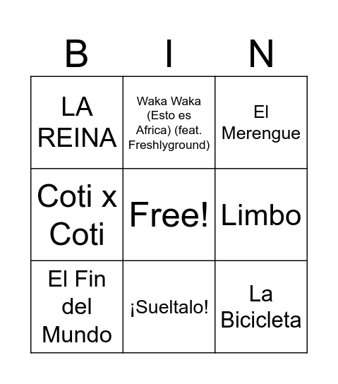 Maria Auxiliadora Bingo Card