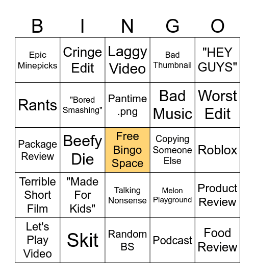 Axfin Bingo Card Bingo Card