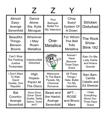 HaPpY BiRthDaY IZZY! Bingo Card