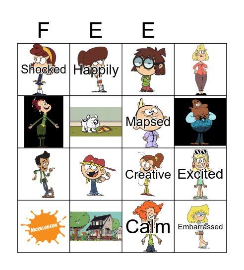 Feelings and Emotions Bingo Card