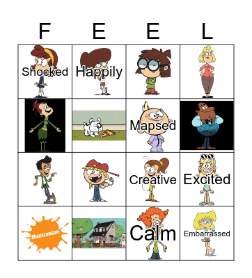 Feelings and Emotions Bingo Card
