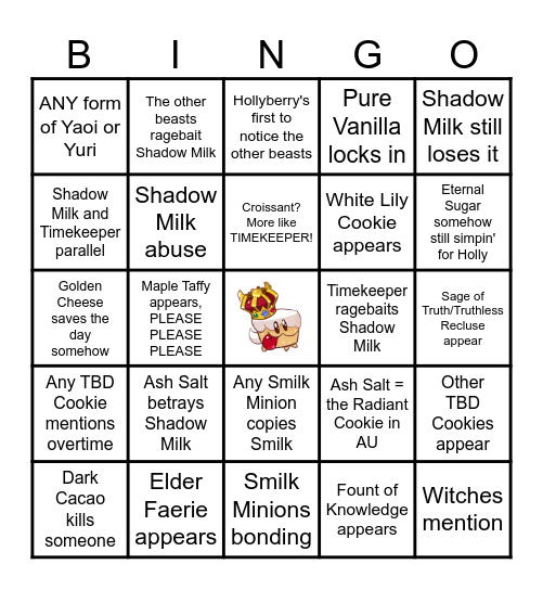 CRK Act II Ep 2 Bingo Card