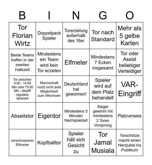 WM-Bingo Card