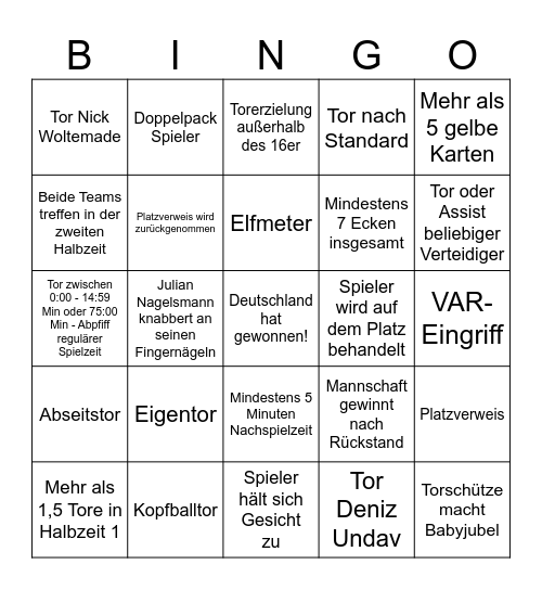 WM-Bingo Card